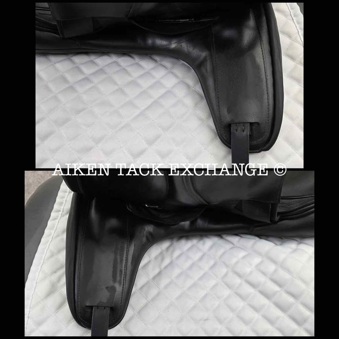 2020 Custom Saddlery Wolfgang Gemini R Monoflap Dressage Saddle, 17.5" Seat, Adjustable Tree, Wool Flocked Panels