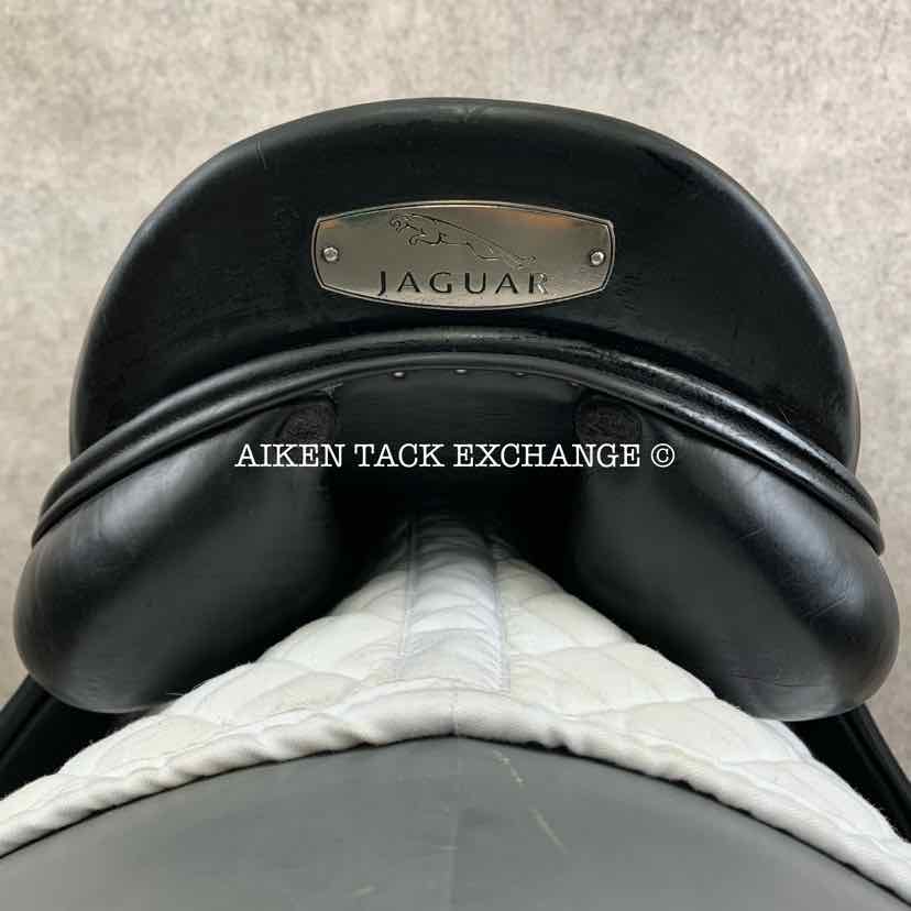**SOLD** Jaguar by Harry Dabbs XKC Dressage Saddle, 17" Seat, Medium Wide Tree, Wool Flocked Panels, Buffalo Leather