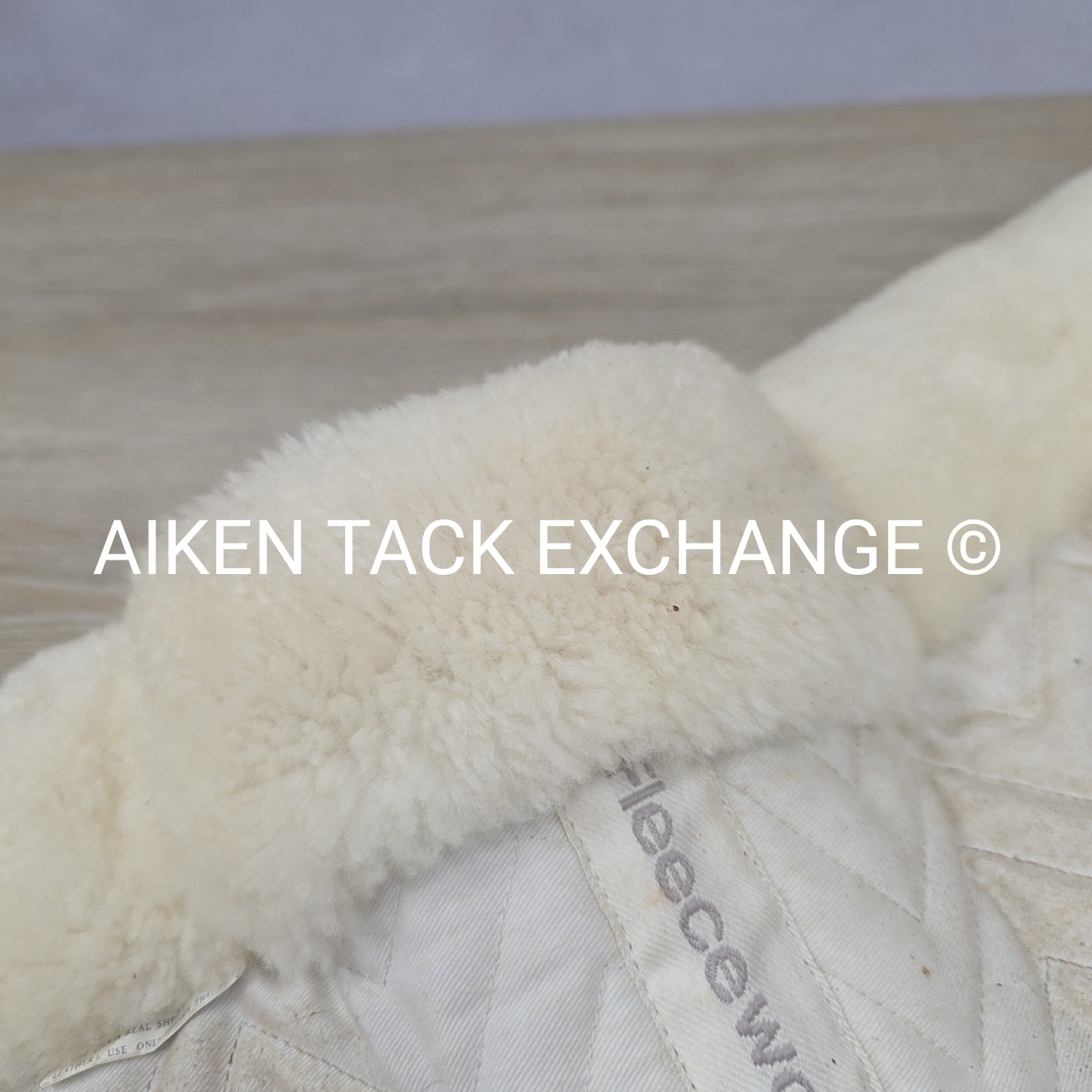 Fleeceworks Classic Dressage Pad with Full Sheepskin Trim, Large