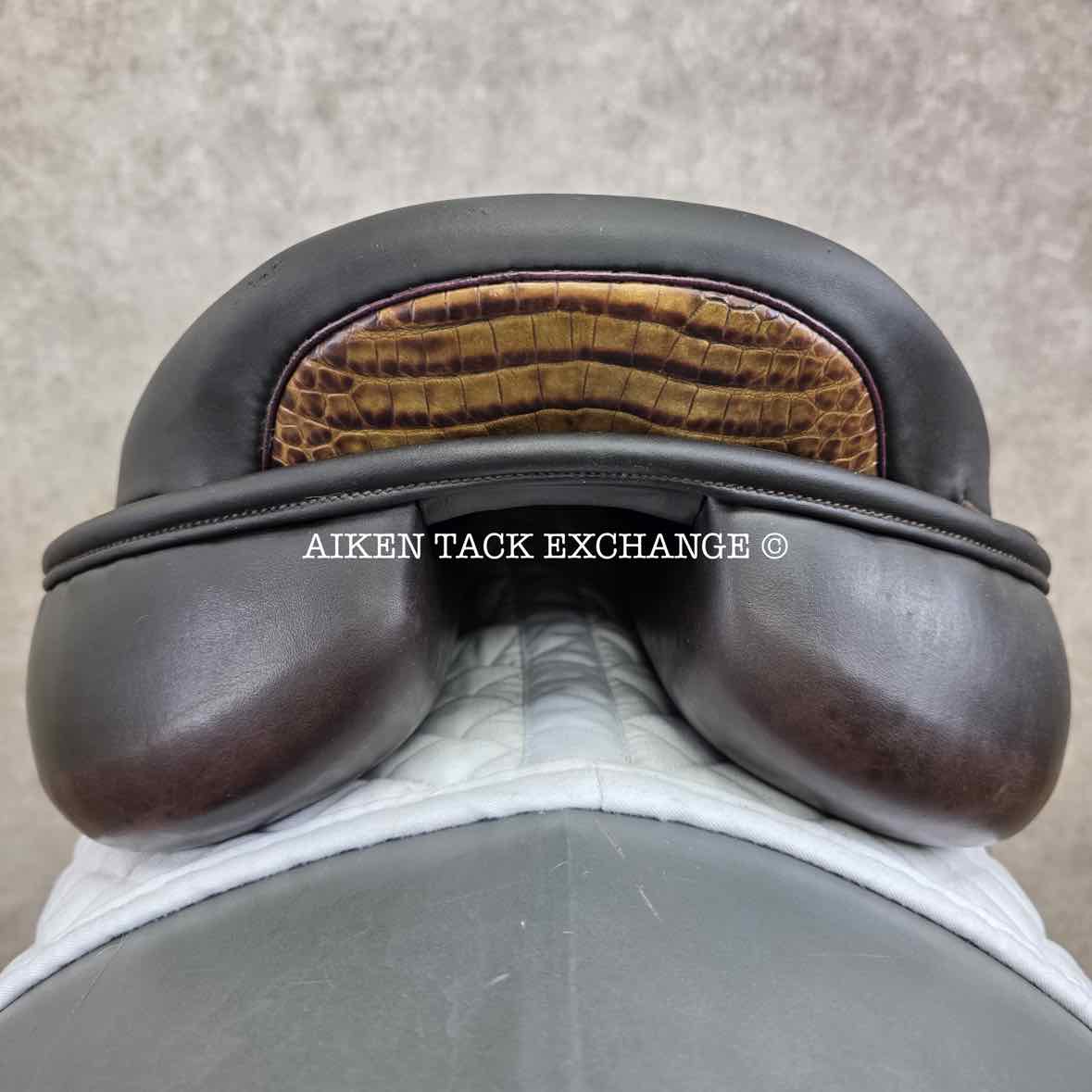 2021 Stackhouse Monoflap Jump Saddle, 18" Seat, Narrow Tree