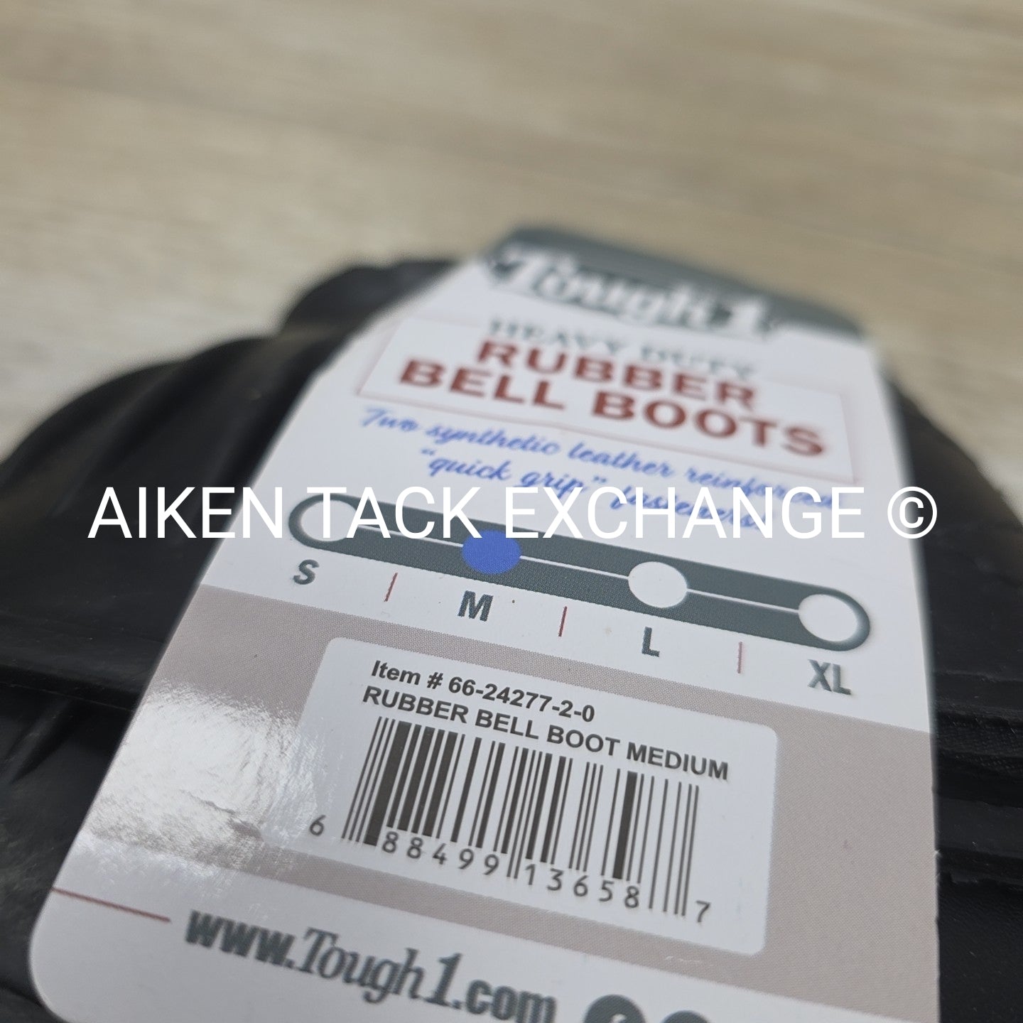 Tough1 Heavy Duty Rubber Bell Boots, Size Medium