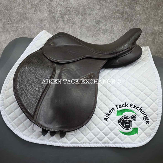Dover Synthetic ProRide Close Contact Jump Saddle, 16.5" Seat, Medium Tree, Wool Flocked Panels