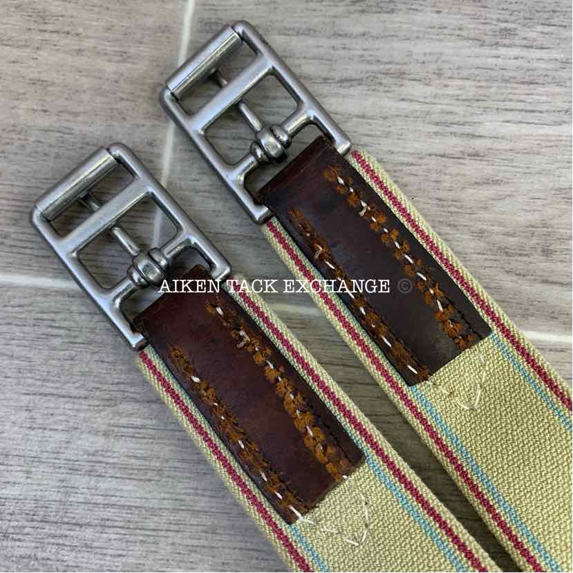 CWD Belly Guard Stud Girth with Double End Elastic, Brown, 48"