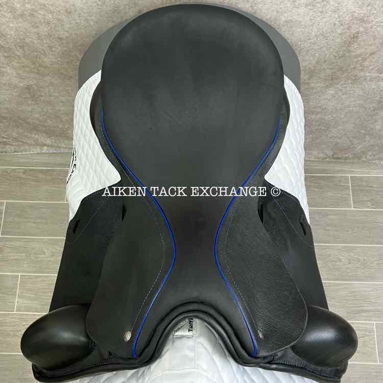 2023 Custom Saddlery Everest Monoflap Dressage Saddle, 18" Seat, Adjustable Tree, Wool Flocked Panels