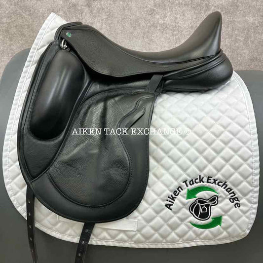 2023 Envy by Custom Saddlery Motion Monoflap Dressage Saddle, 17.5" Seat, Adjustable Tree, Wool Flocked Panels