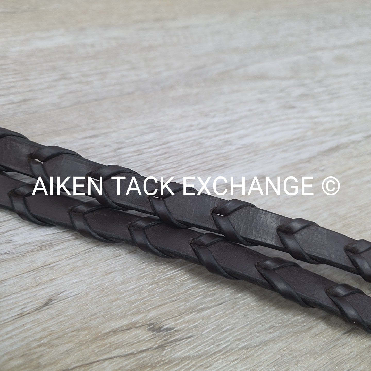 Plain Laced Reins, Brown, 55"