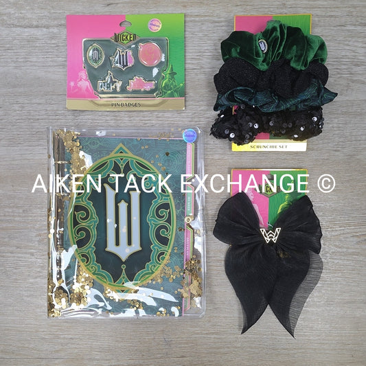 Claire's Wicked Bundle: Shaker Planner, Pin Badges, Hair Clip, Scrunchie Set