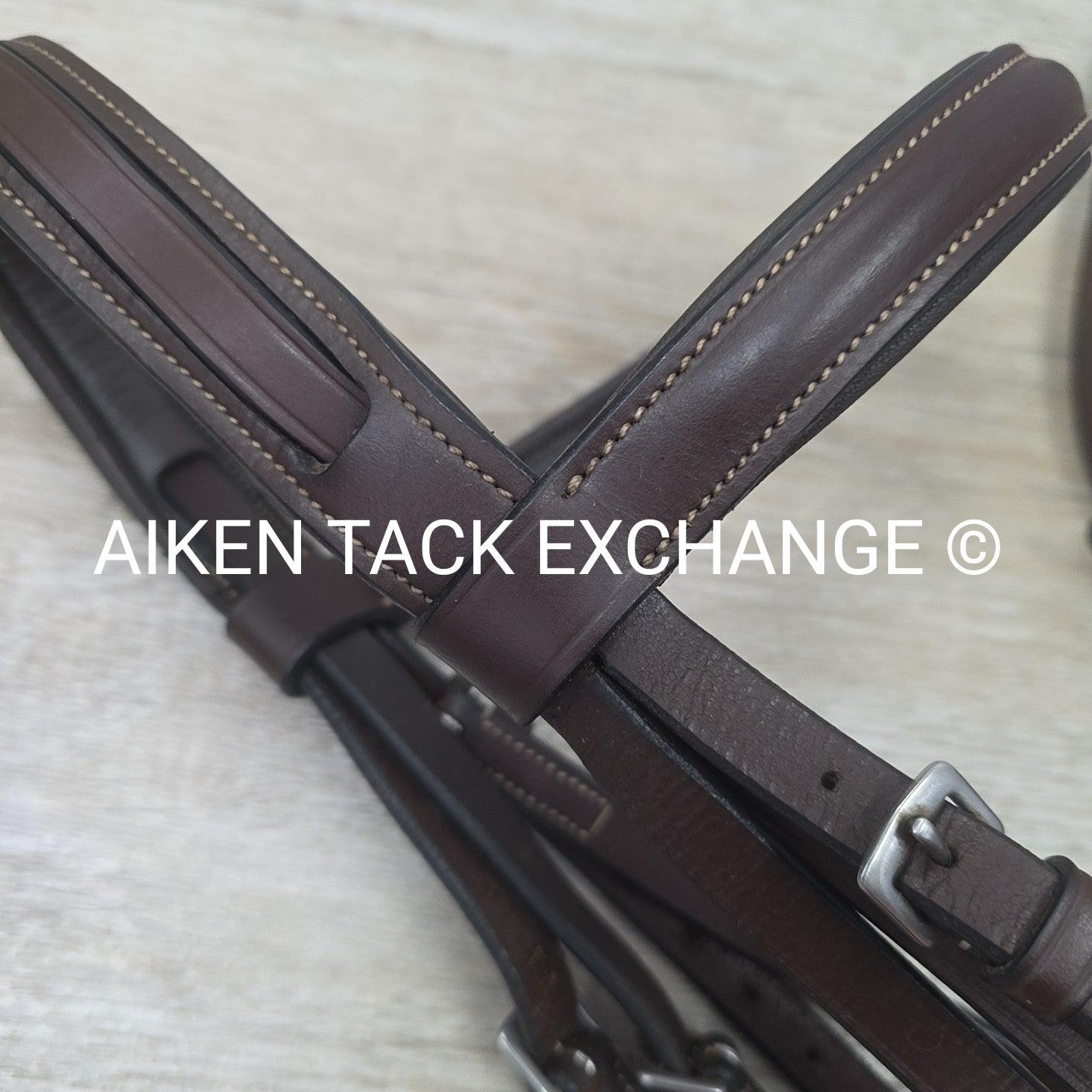 KL Select Red Barn Fancy Stitched Bridle with Laced Reins, Brown, Size Full