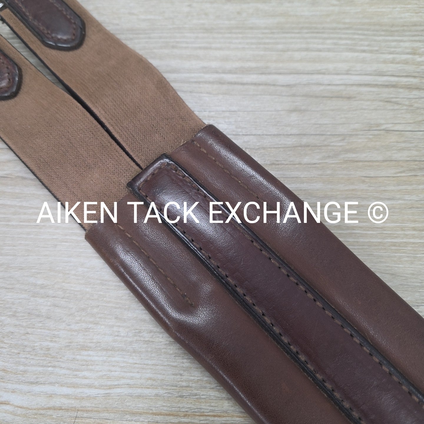 Leather Girth w/ Double Elastic, Size 64"