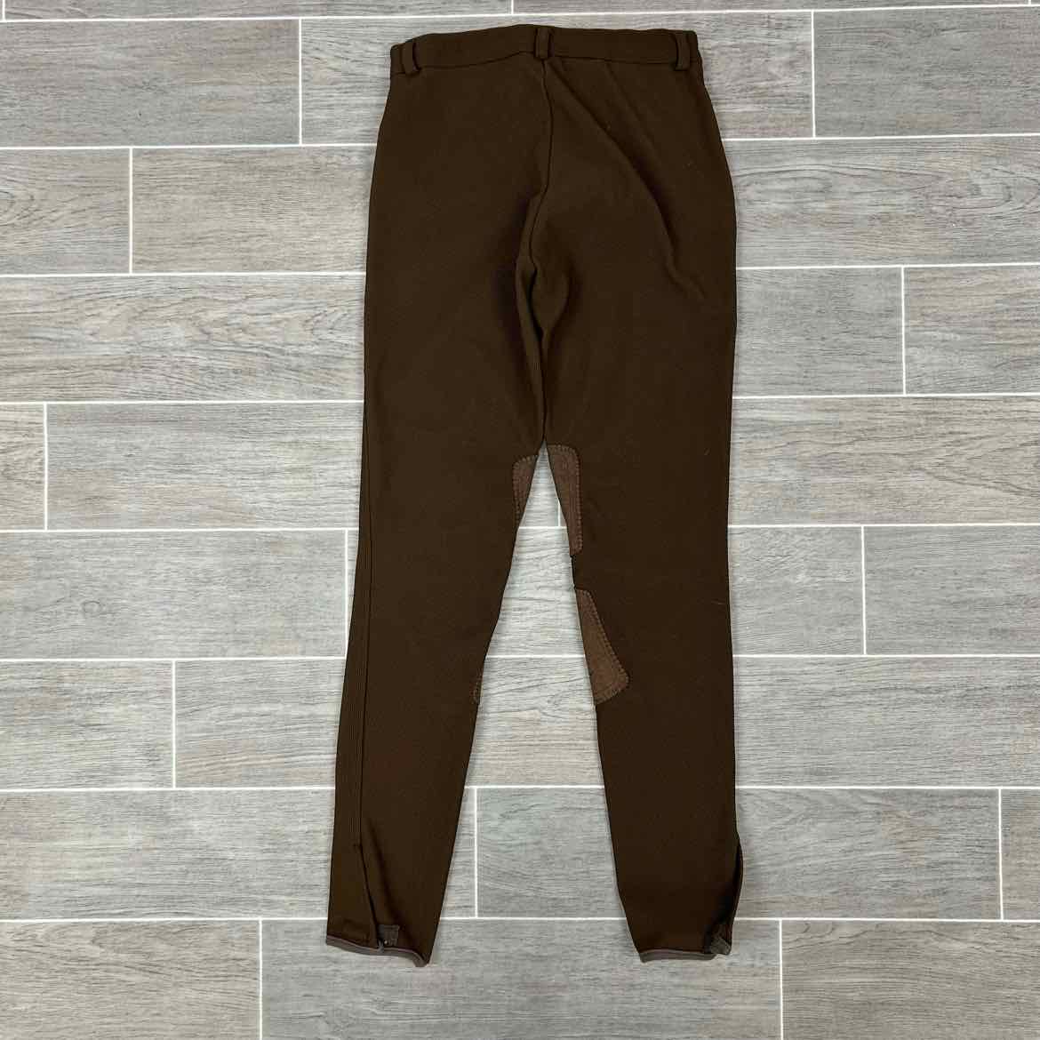 TuffRider Low Rise Rib Knee Patch Breeches, Size 24 L