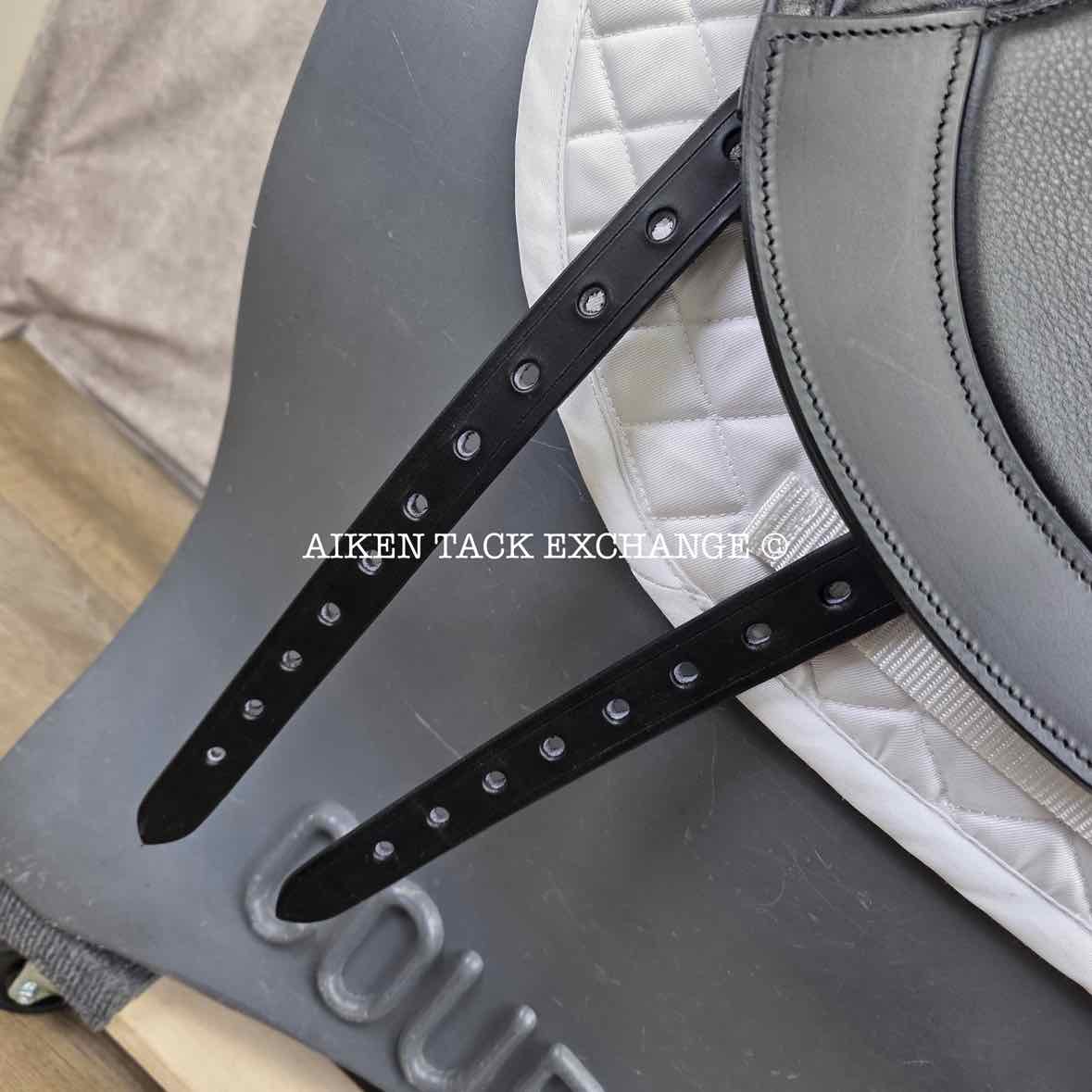 2023 Envy by Custom Saddlery Aurora Monoflap Dressage Saddle, 17.5" Seat, Adjustable Tree, Wool Flocked Panels