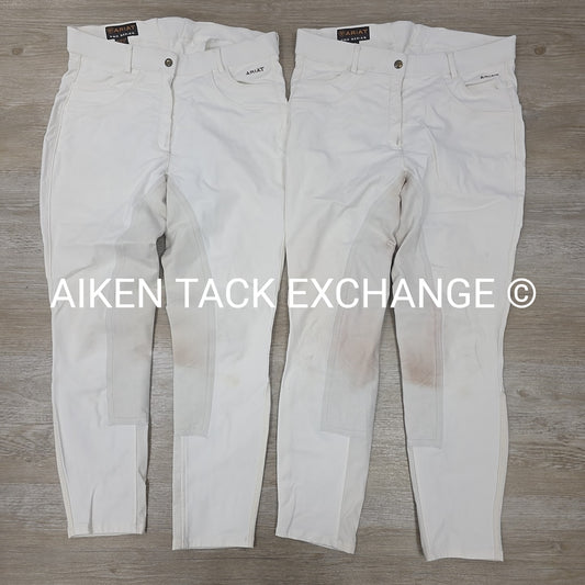 BARGAIN BUNDLE: 2 Pair Ariat Olympia Full Seat Breeches, 34 R