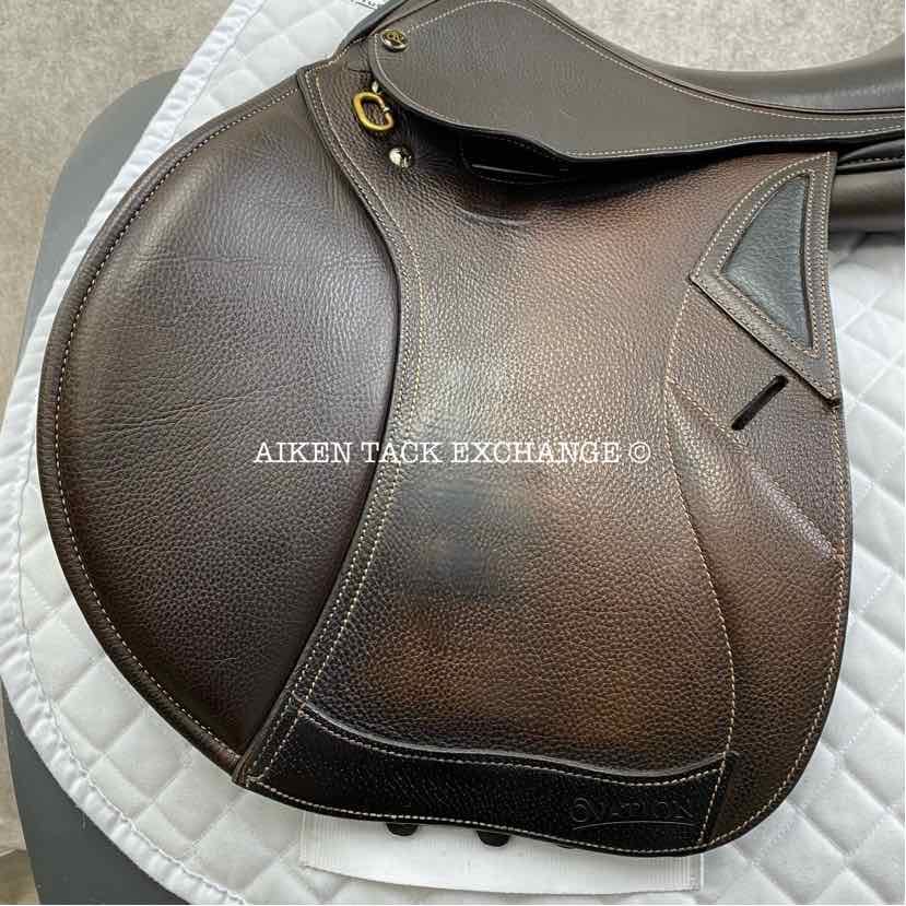 2013 Ovation San Diego Close Contact Jump Saddle, 17.5" Seat, Adjustable Tree - XCH Changeable Gullet, Foam Panels