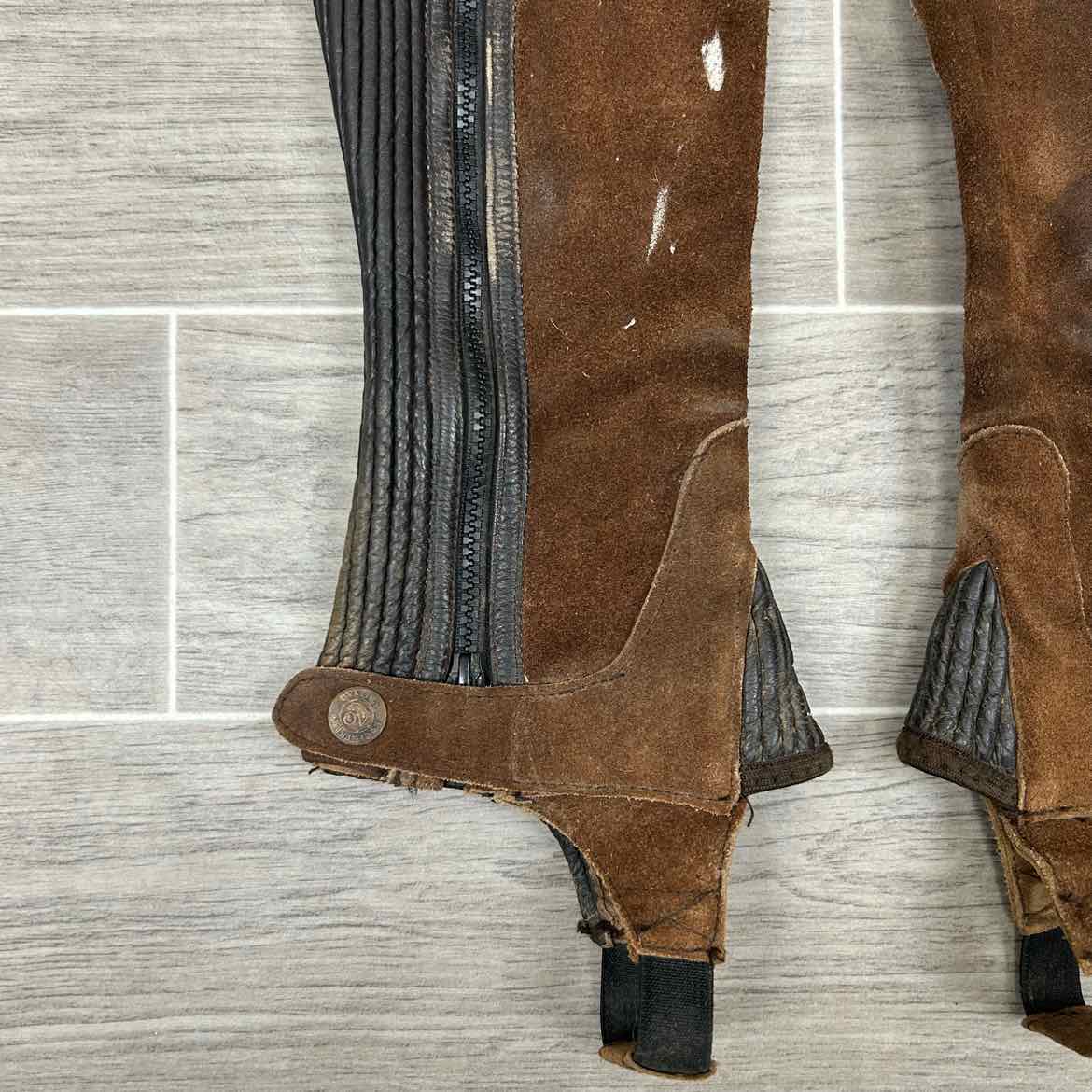 Ovation Suede Half Chaps, Size Child's Tall