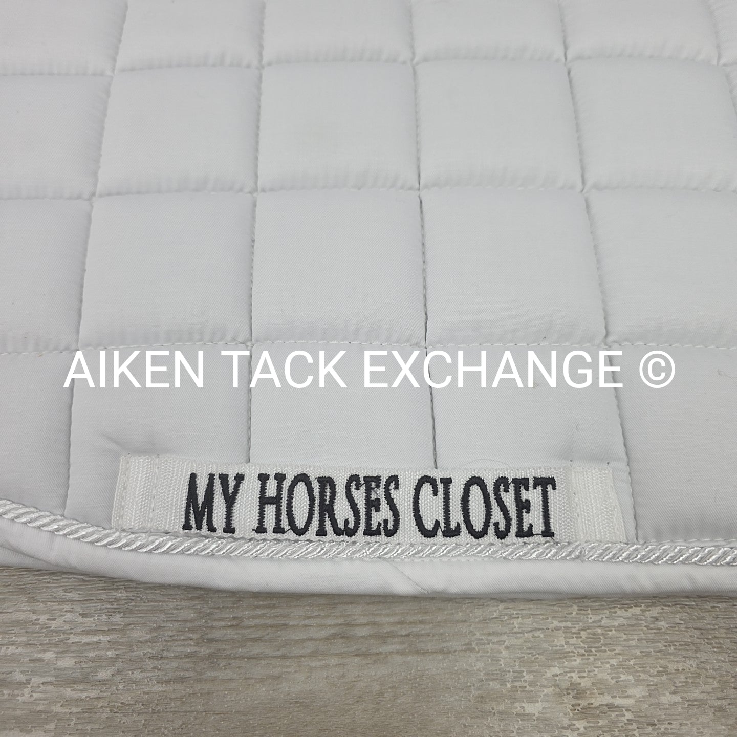 My Horses Closet Square Dressage Saddle Pad & Ear Bonnet, Size Full