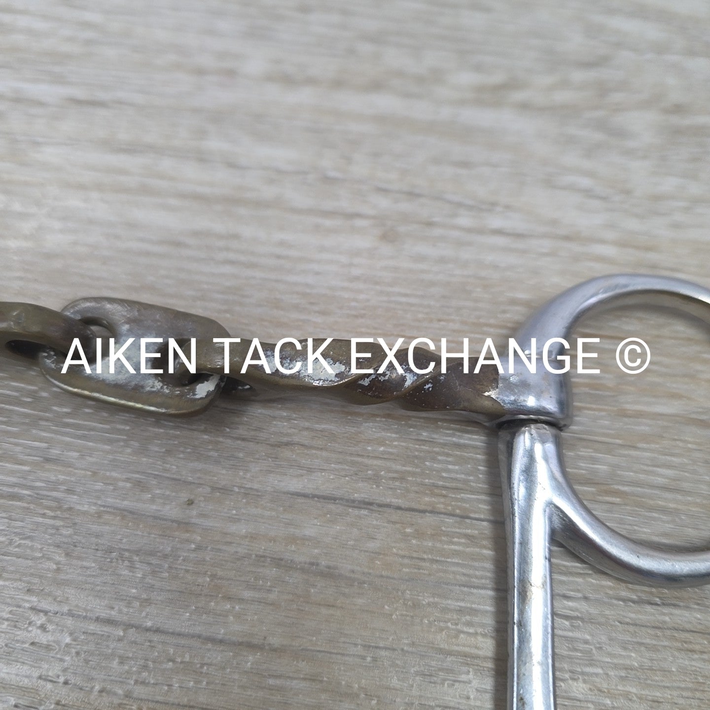 Copper Twisted French Link Half Cheek Bit 4.75"