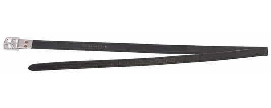 Henri de Rivel Triple Covered Grippy Stirrup Leathers: Black / 54