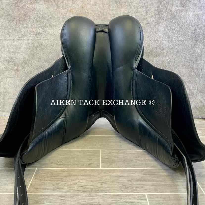 2008 Custom Saddlery Wolfgang Solo Dressage Saddle, 17.5" Seat, Adjustable Tree, Wool Flocked Panels, Buffalo Leather