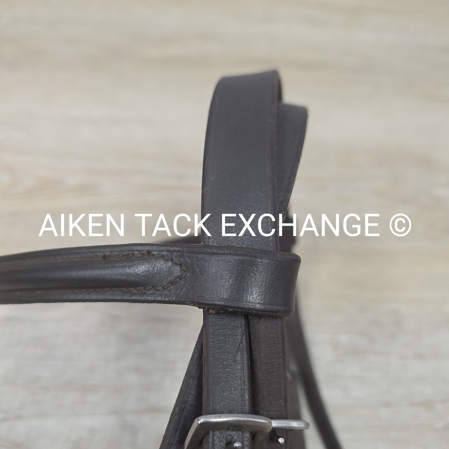 Plain Raised Bridle, No Reins, Brown, Size Cob