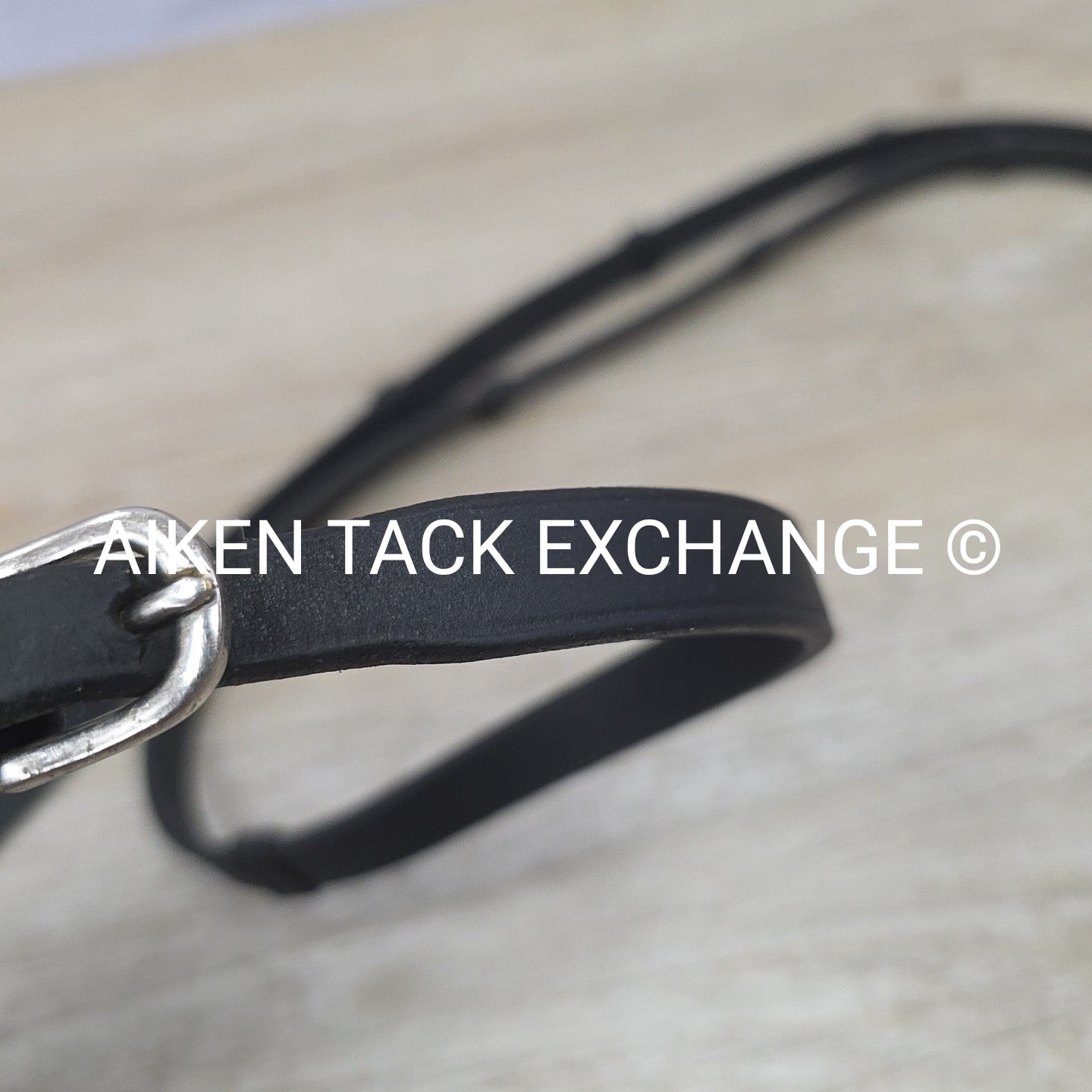 Vespucci Leather Reins with Hand Stops, Black, 56"