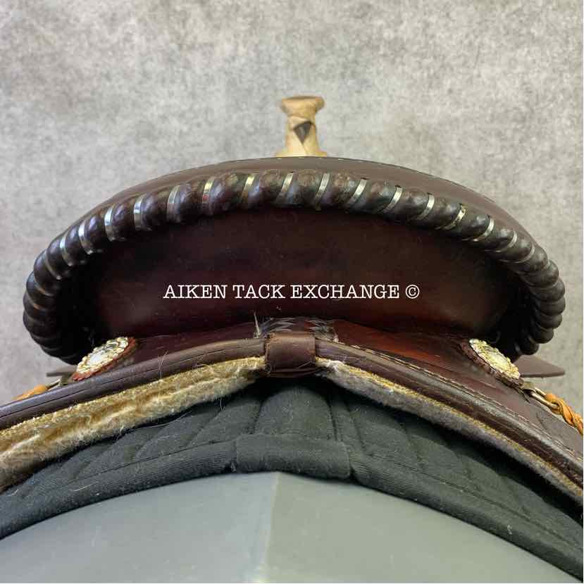 Bona Allen Western Roping Saddle, 15" Seat, Regular Tree - Semi QH Bars