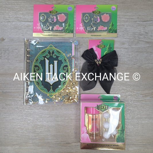 Claire's Wicked Bundle: Shaker Planner, Pin Badges, Bath Kit, Hair Clip