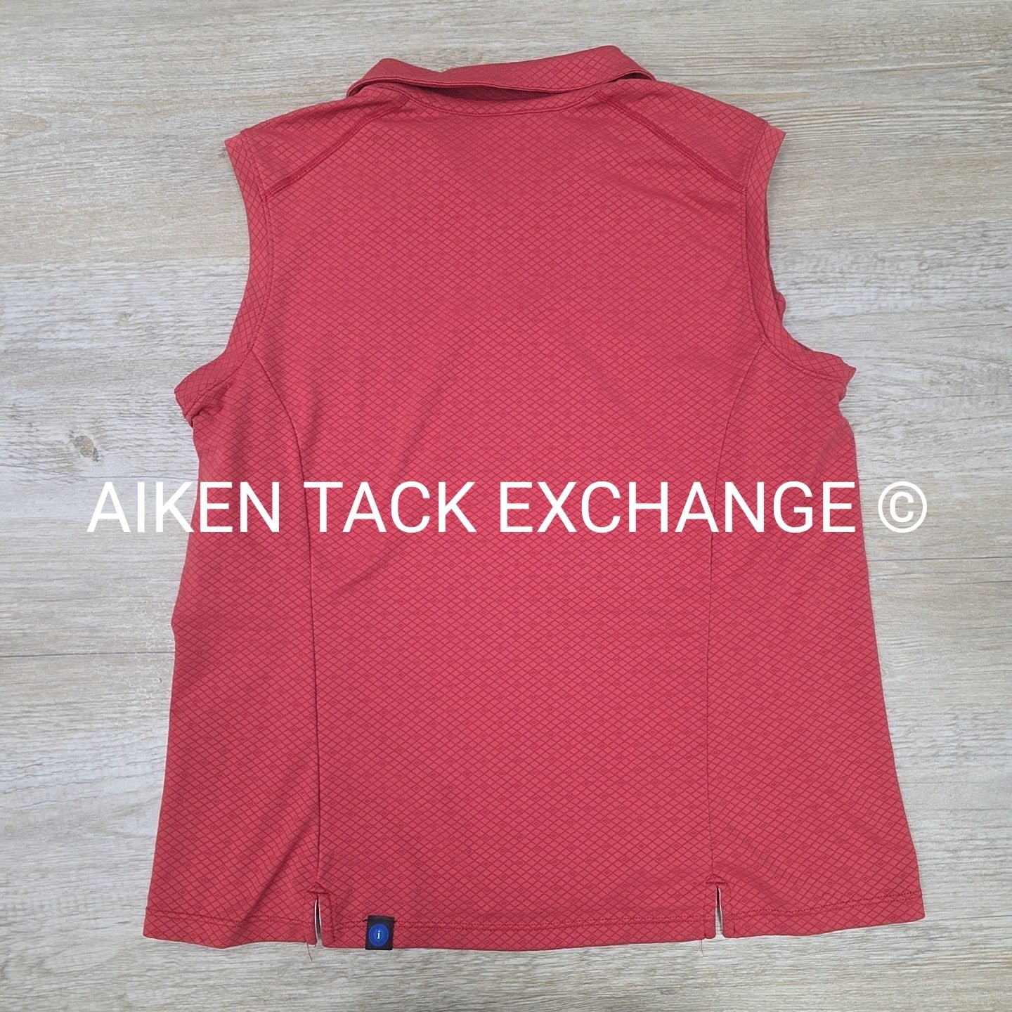 Irideon Sleeveless Polo Top, Size Large