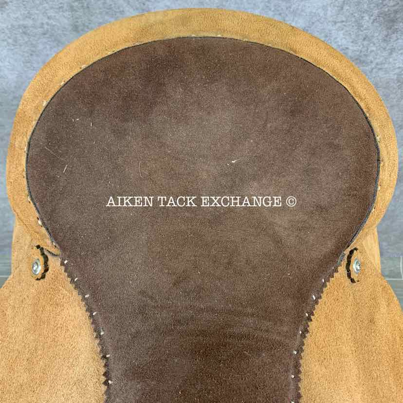 Roughout Training Western Saddle, 16" Seat, Regular Tree - Semi QH Bars