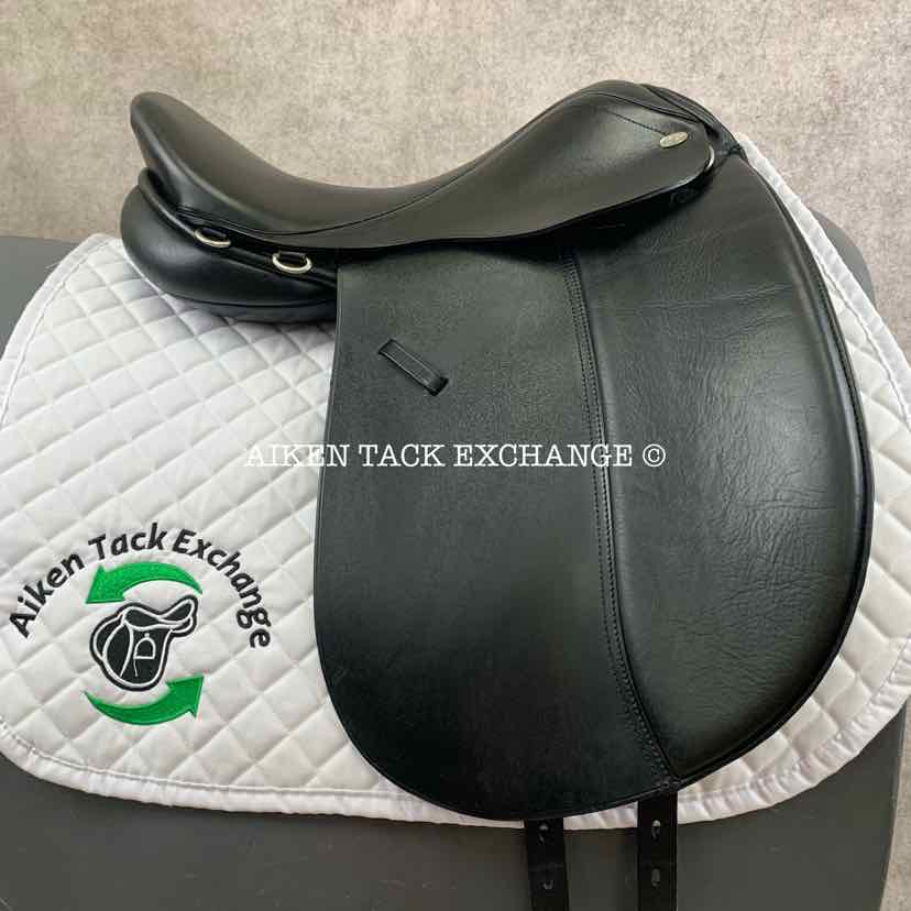 Mystic by Smith-Worthington Dressage Saddle, 17.5" Seat, Medium Tree, Wool Flocked Panels