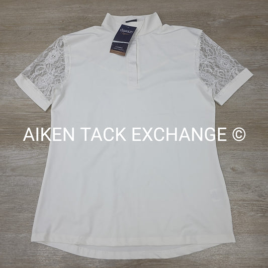 Ovation Elegance Lace Short Sleeve Show Shirt, Women's XLarge