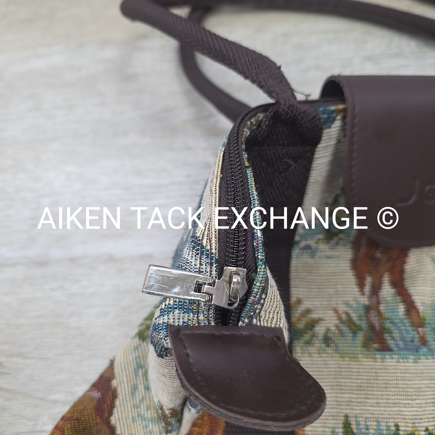 Equestrian Print Tote Bag