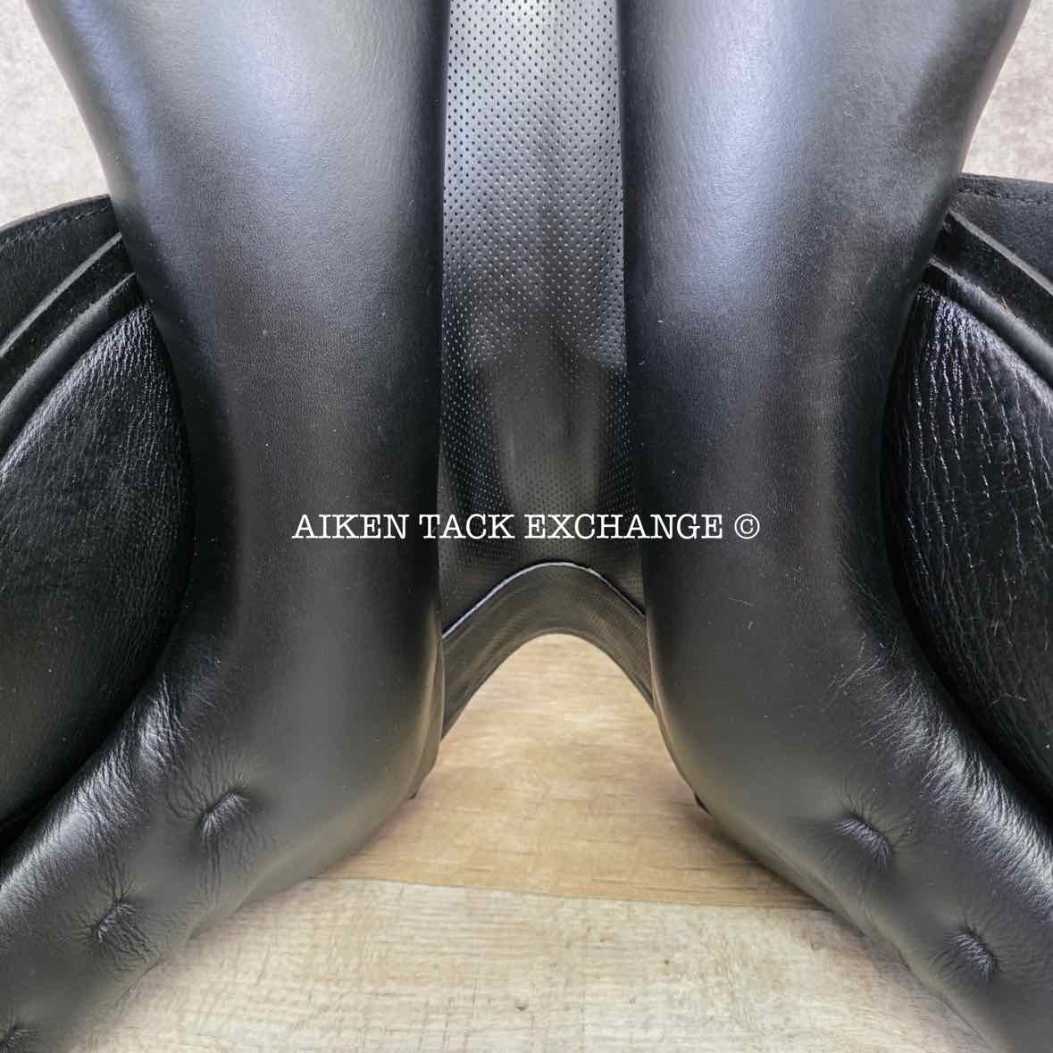 2016 Prestige X-D1D K Zero Monoflap Dressage Saddle, 17" Seat, Wide Tree, Wool Flocked Panels
