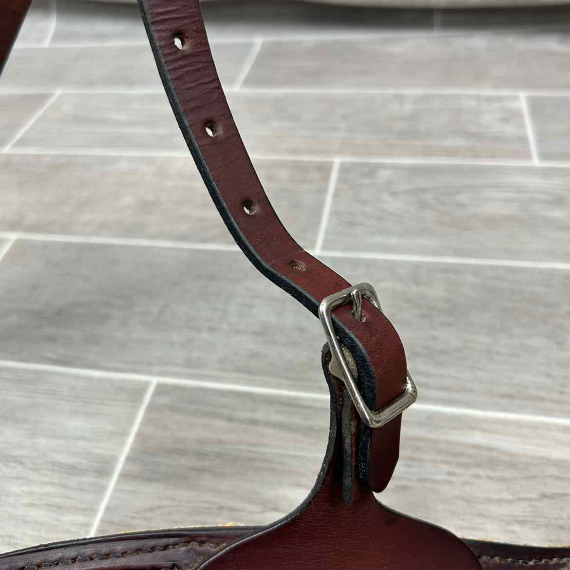 Tooled Leather Roper Breastcollar