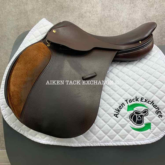**SOLD** Crosby Miller's EuroPrix Close Contact Jump Saddle, 17.5" Seat, Medium Tree, Foam Panels