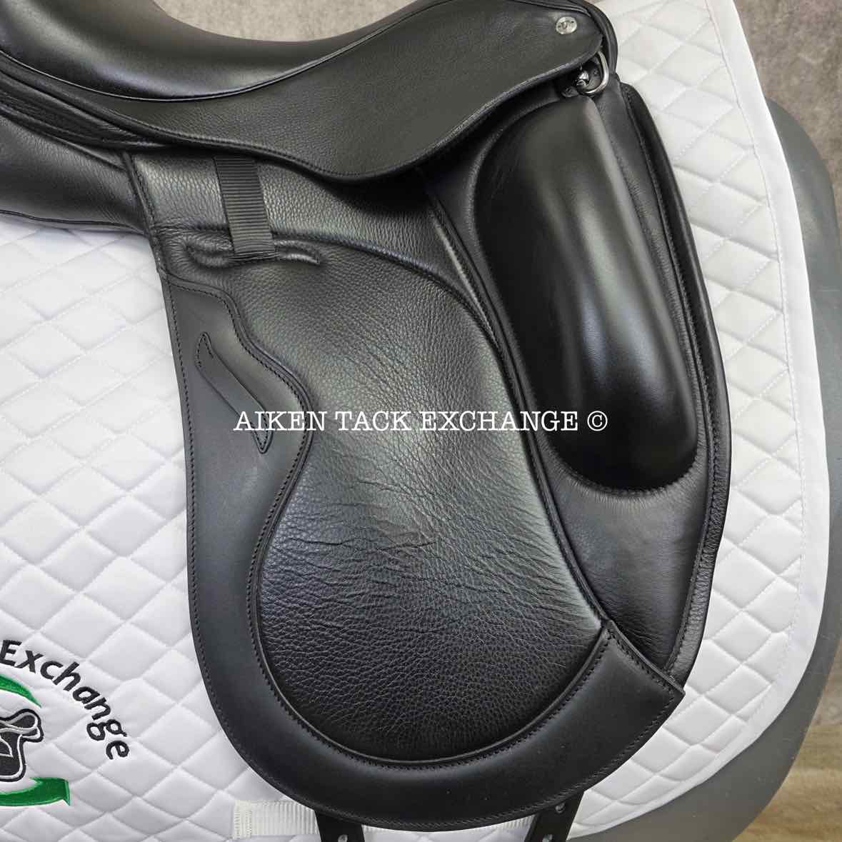 2023 Envy by Custom Saddlery Aurora Monoflap Dressage Saddle, 17" Seat, Adjustable Tree, Wool Flocked Panels