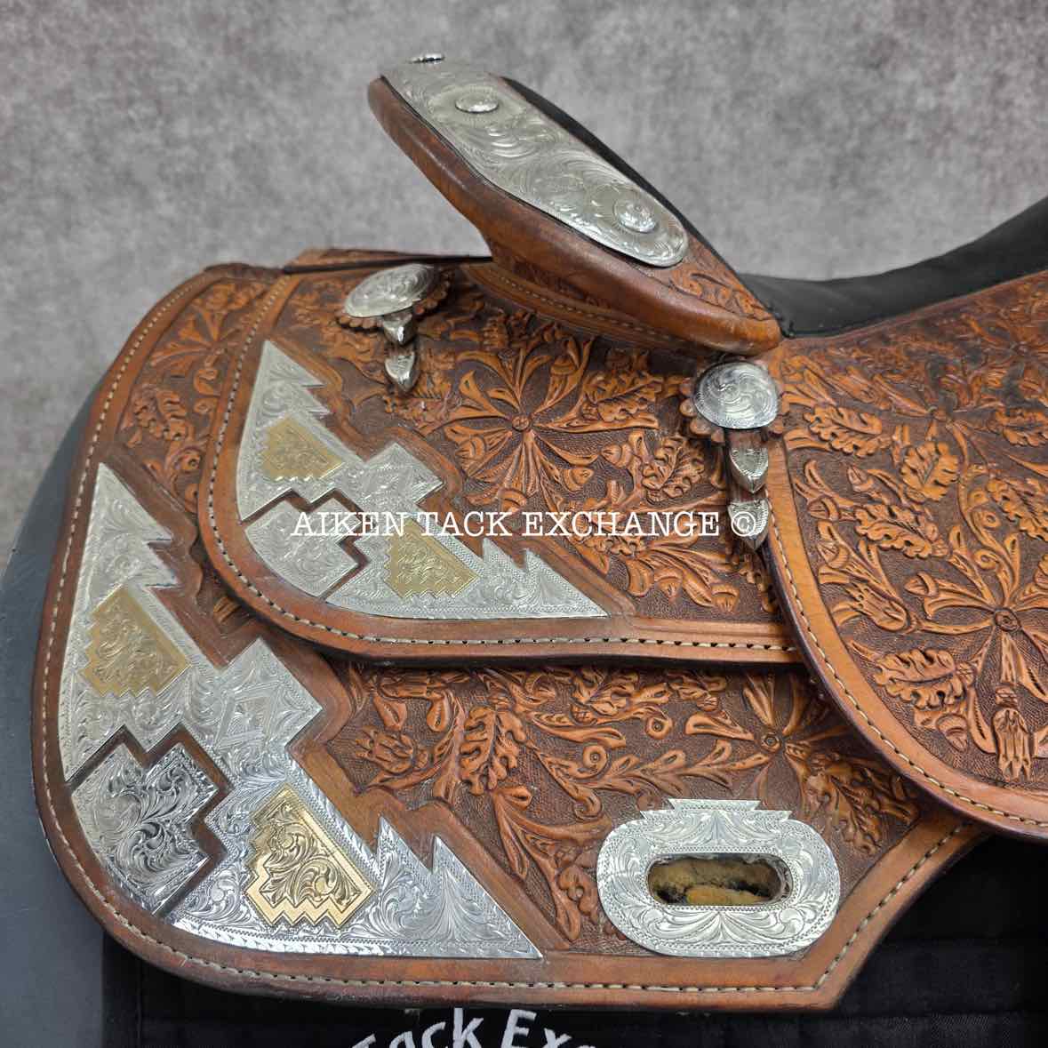 Dale Chavez Western Saddle, 16" Seat, Regular Tree - Semi QH Bars, Comes with Matching Bridle