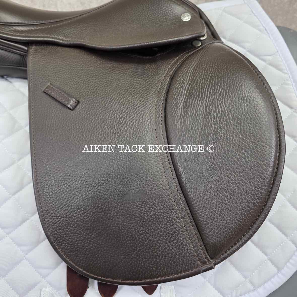 2017 Custom Saddlery Monte Carlo Jr Close Contact Jump Saddle, 15" Seat, Adjustable Tree, Wool Flocked Panels