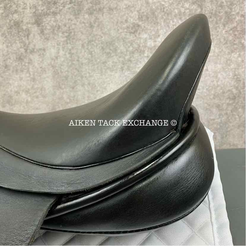 2013 Black Country Eloquence Dressage Saddle, 19" Seat, Extra Wide Freedom Hoop Tree, Wool Flocked Panels