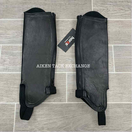 Horze Soft Leather Half Chaps, XXSmall