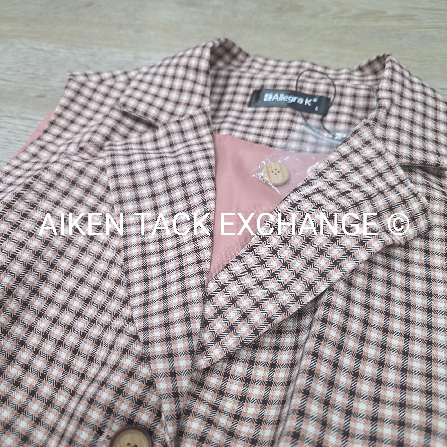 Allegra K Plaid Vest, Size Large