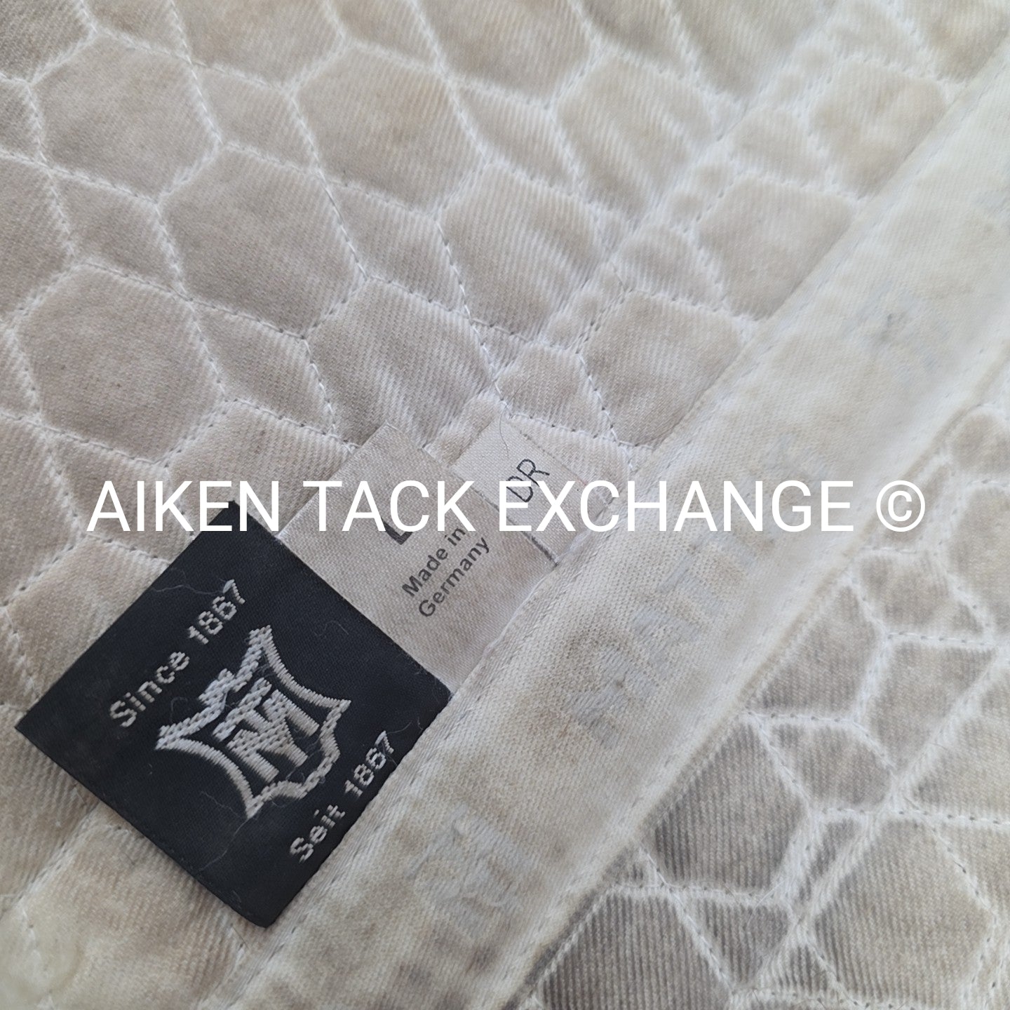 Mattes Platinum Dressage Sheepskin Half Pad with Rear Trim, Size Large