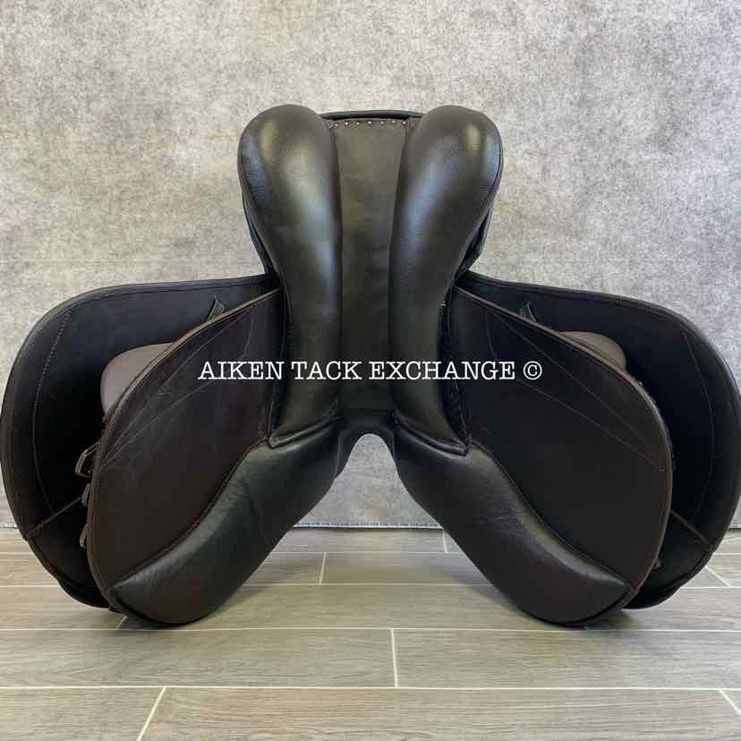 Pegasus Unicorn French Style Jump Saddle, 17.5" Seat, Auto-Adjusting Flex Tree, Comes with Pegasus Saddle Fitter Sheepskin Half Pad