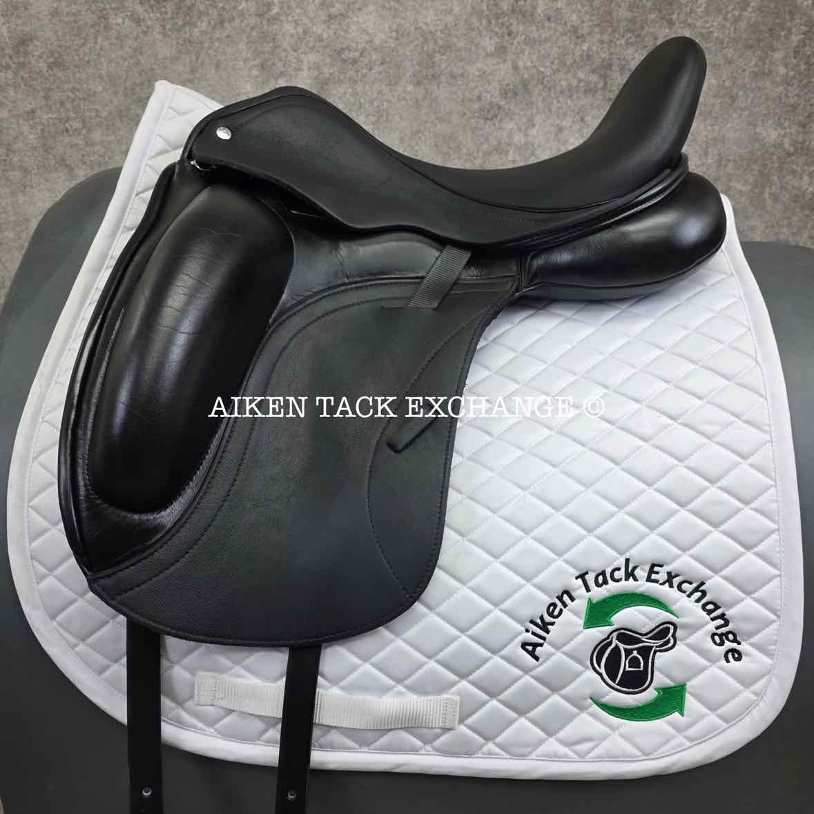 2018 Custom Saddlery Wolfgang Matrix Monoflap Dressage Saddle, 18" Seat, Adjustable Tree, Wool Flocked Panels