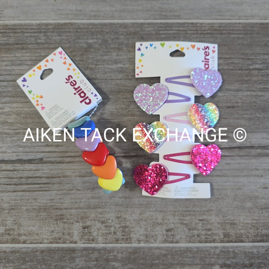 Claire's Club Bundle - 6 Hair Clips, 1 Bracelet