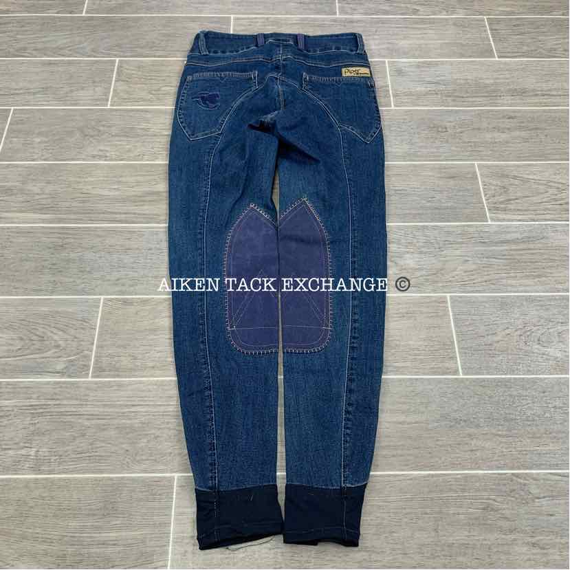 SmartPak Piper Stretch Denim Knee Patch Breeches, Size 24 R