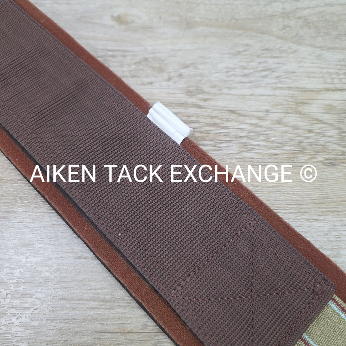 Neoprene Lined Double End Elastic Girth, Brown, Size 54"