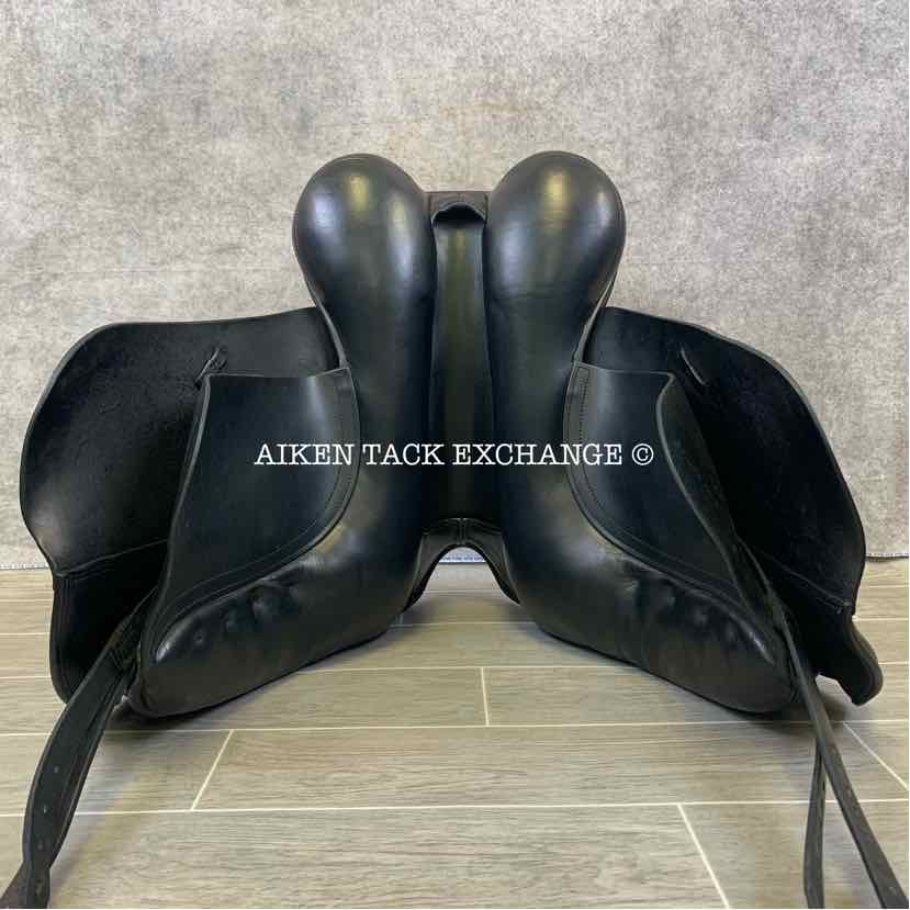 **SOLD** 2008 Trilogy Verago Elite Dressage Saddle, 18" Seat, Wide Tree, Wool Flocked Panels