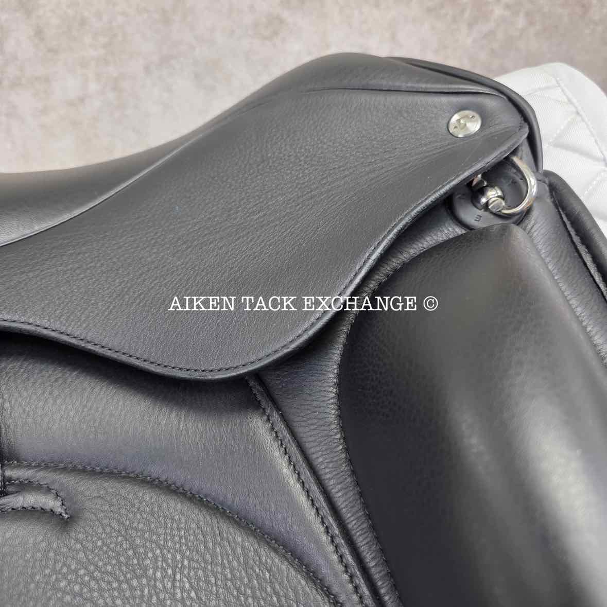 2024 Envy by Custom Saddlery Motion Monoflap Dressage Saddle, 18" Seat, Adjustable Tree, Wool Flocked Panels