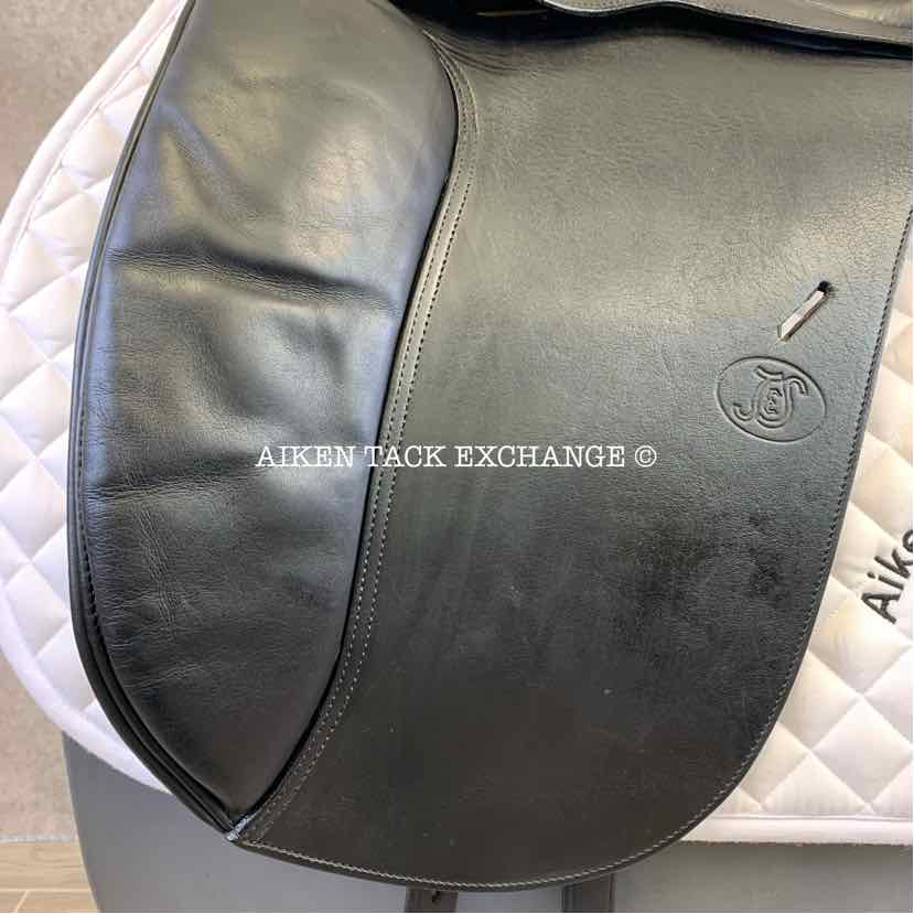 2002 Schleese JES Elite Dressage Saddle, 18.5" Seat, Medium Tree, Wool Flocked Panels