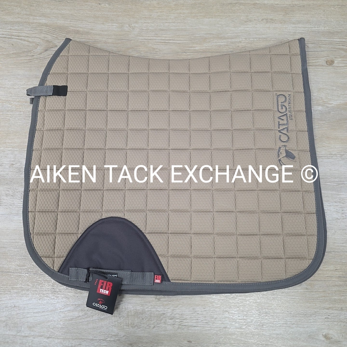 Catago FIR-Tech Dressage Saddle Pad, 17", Walnut Brown